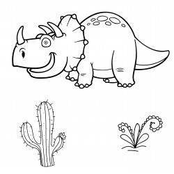 Funny Triceratops