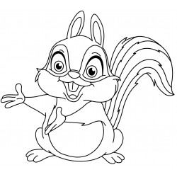 Cheerful chipmunk