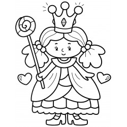 Princess with a lollipop