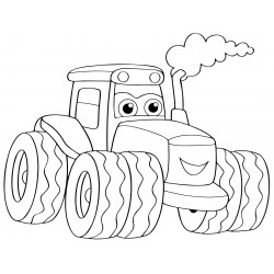 Tractor with big wheels