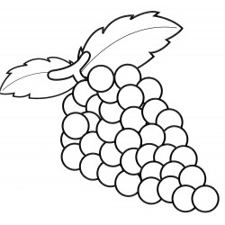 Grapes with leaves