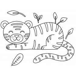 Tiger napping