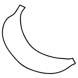 Outline of a banana