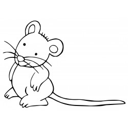 Mouse with tail