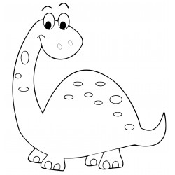 Cute dinosaur with spots