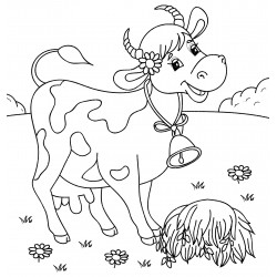 Cow with bell