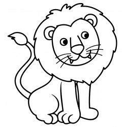 Toothy lion