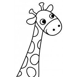 Cute spotted giraffe