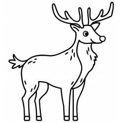 Horned deer