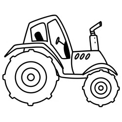 Tractor with pipe