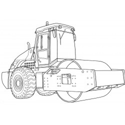Realistic road roller