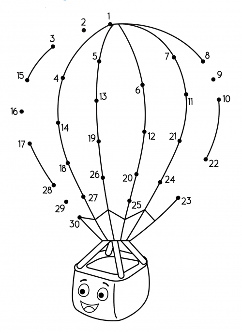 Jolly balloon coloring page