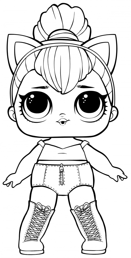 LOL with ears coloring page