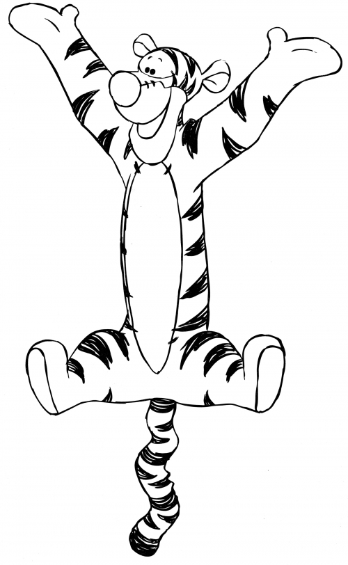 Jolly Tigger coloring page