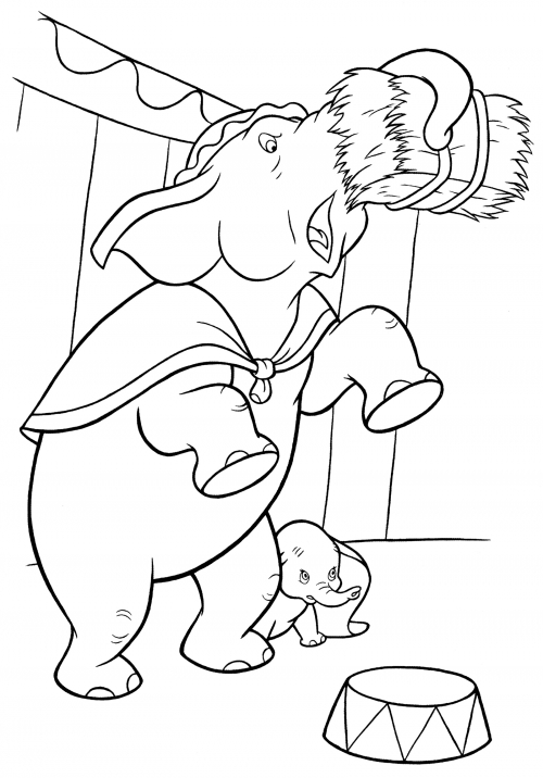 Mrs Jumbo defends her baby coloring page