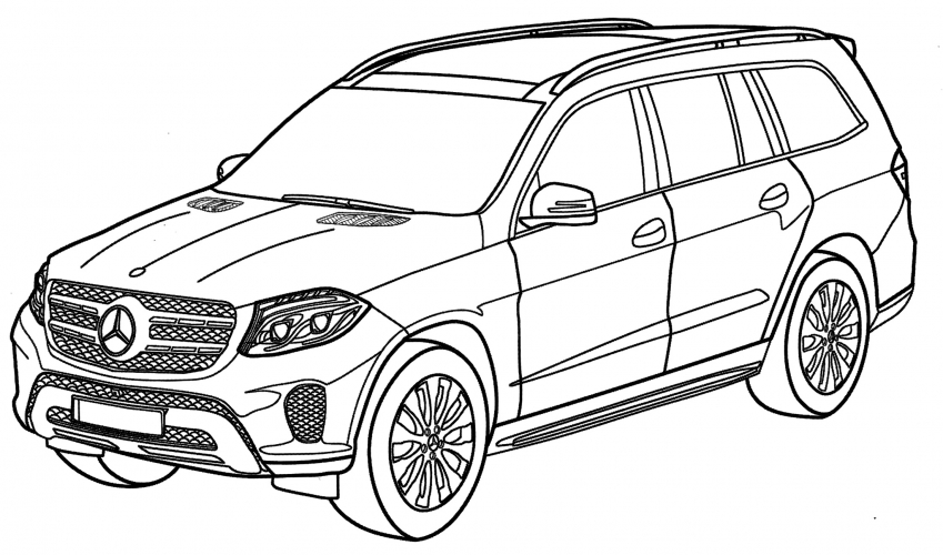 Mercedes-Benz GLS coloring page