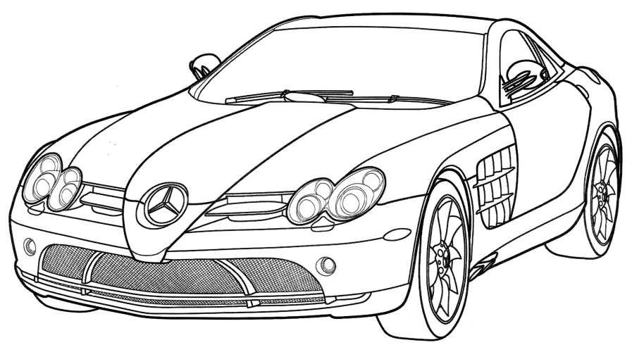 Mercedes-Benz SLR McLaren coloring page