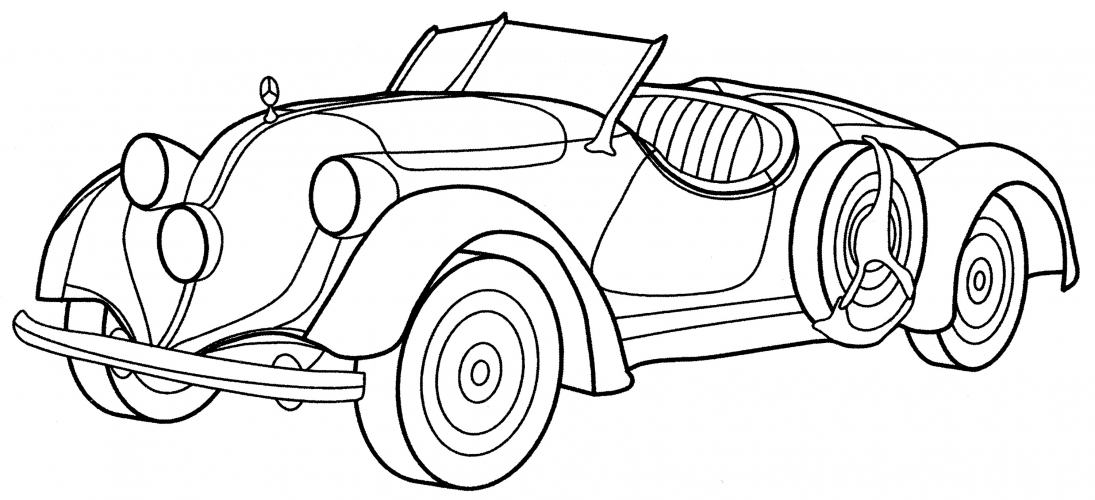Mercedes-Benz 150 Sports Roadster 1935 coloring page