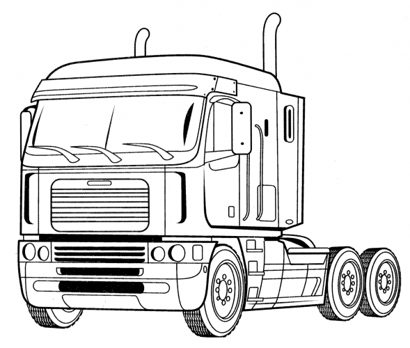 Freightliner Argosy coloring page