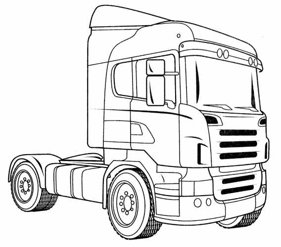 SCANIA R 420 coloring page