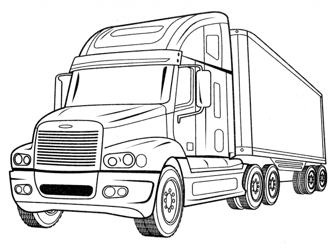 Freightliner Century coloring page