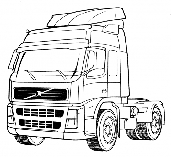 Volvo FM 440 coloring page
