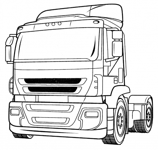Iveco Stralis 440 coloring page