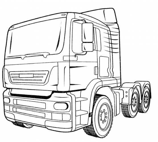 MAN ERF 11.39 coloring page