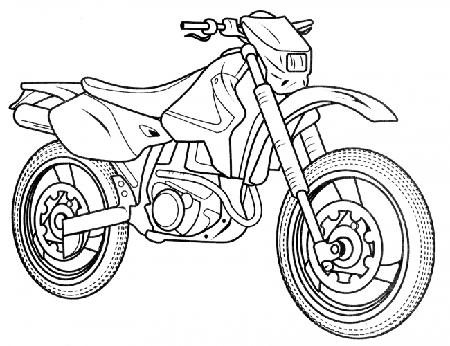 Suzuki DRZ 400T coloring page