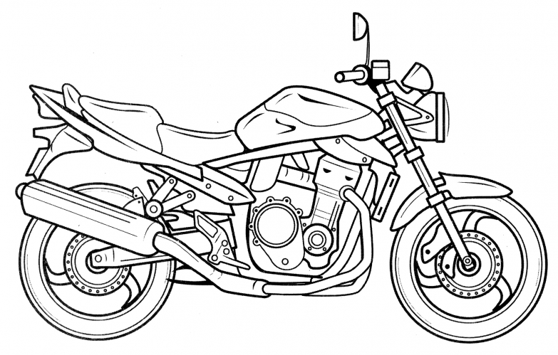 Suzuki GSF 1250 Bandit coloring page