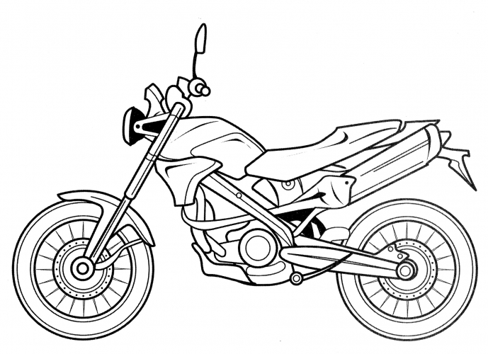 BMW G650X Country coloring page