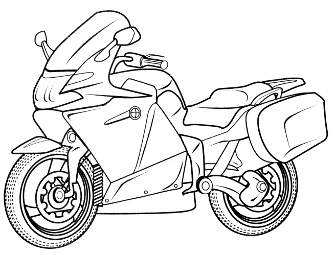 BMW K1200GT coloring page
