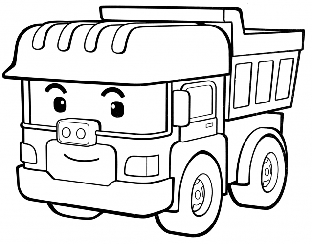 Truck Dumpoo coloring page