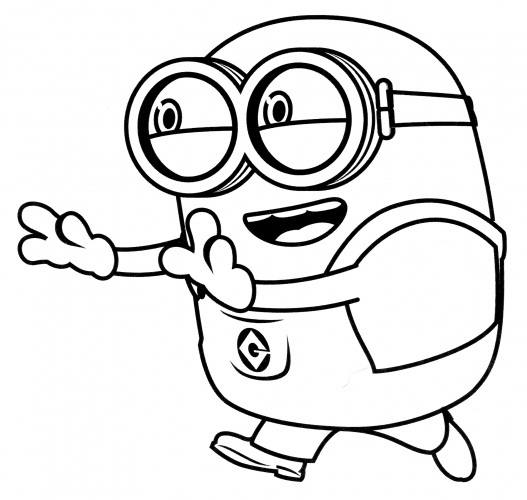 Bob saw something coloring page