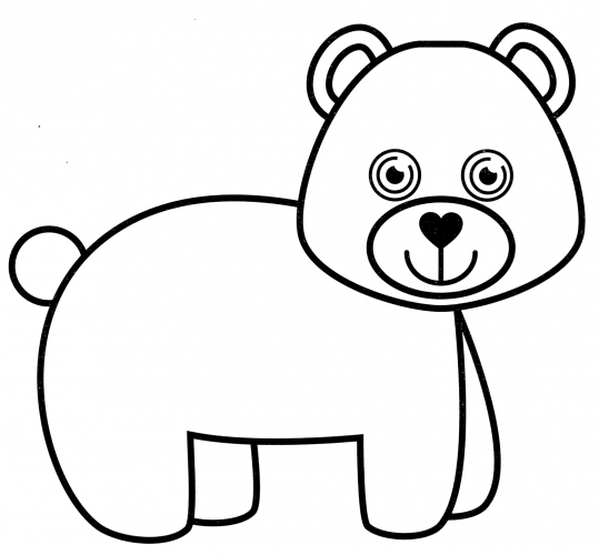 Eyed Bear coloring page
