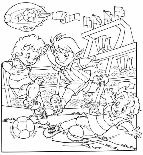 A tackle coloring page