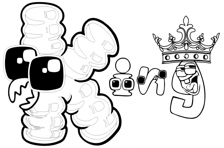Word King coloring page