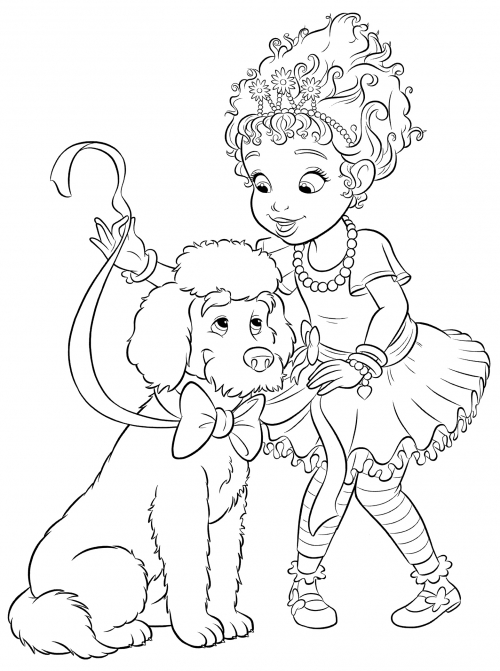 Nancy Clancy and Frenchy coloring page