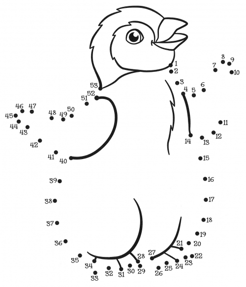 Curious penguin coloring page