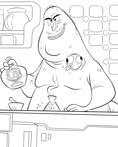 Double Dan coloring page