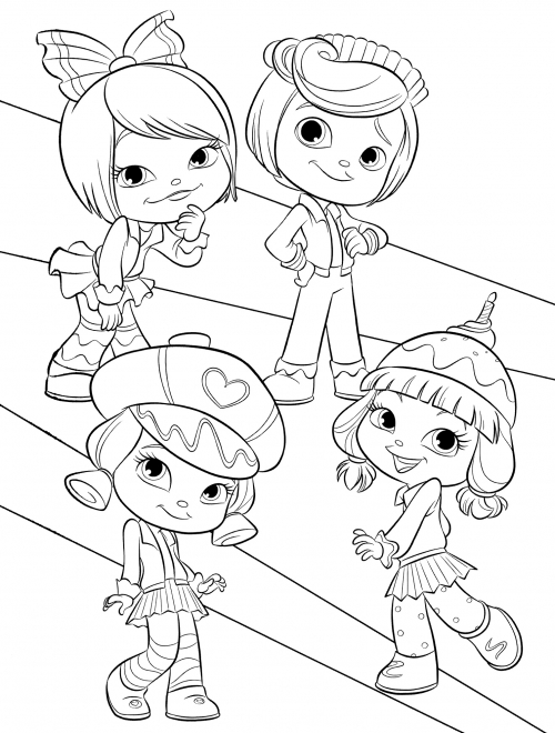 Baby racers coloring page