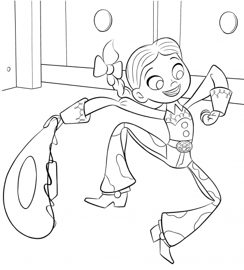 Naughty Jessie coloring page