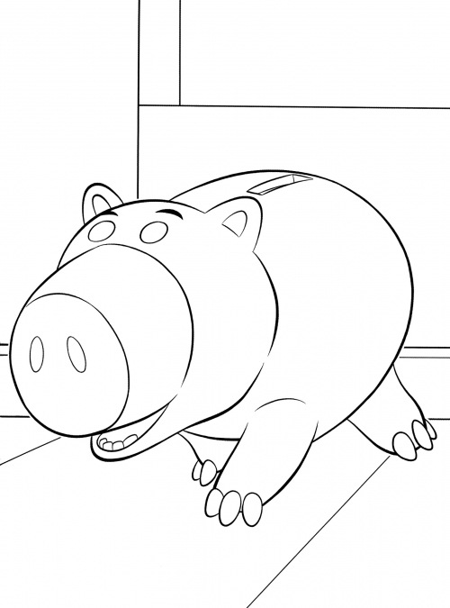 Tricky Hamm coloring page