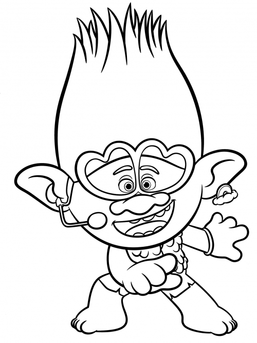 Singing Branch coloring page