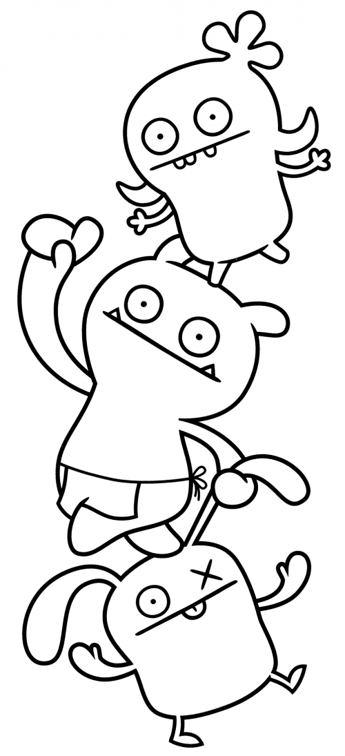 Moxy, Wage and Ox coloring page