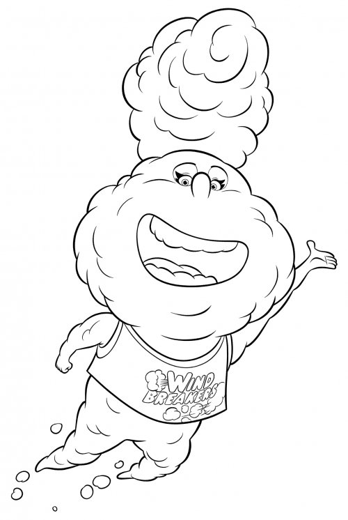 Singing Lutz coloring page