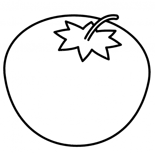 Big tomato coloring page