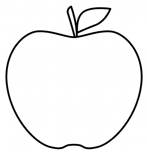 Orchard apple coloring page