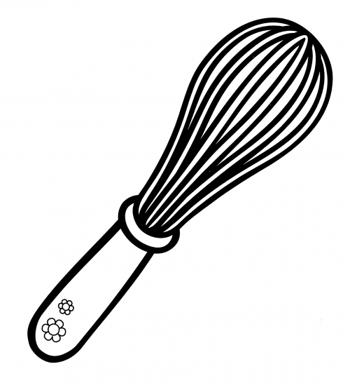 Nice whisk for whipping coloring page