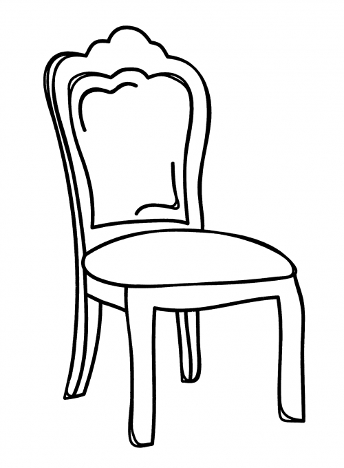Nice chair coloring page